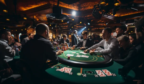 The atmosphere and excitement of live poker events